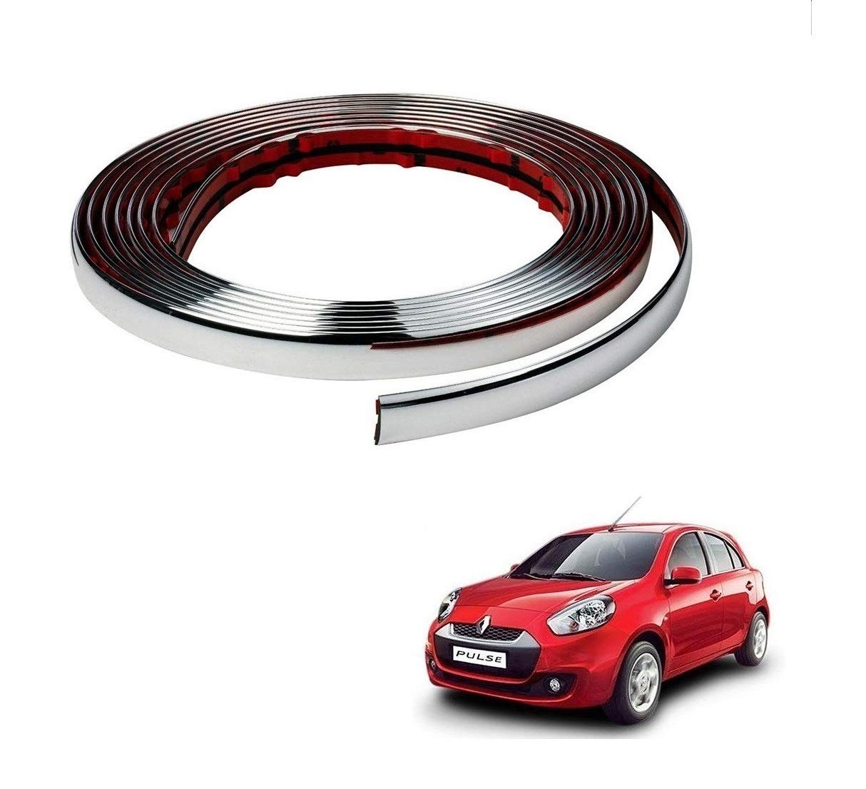 Kozdiko Car Side Window Chrome Beading Roll 14MM 20 Mtr for Renault Pulse-picture-31