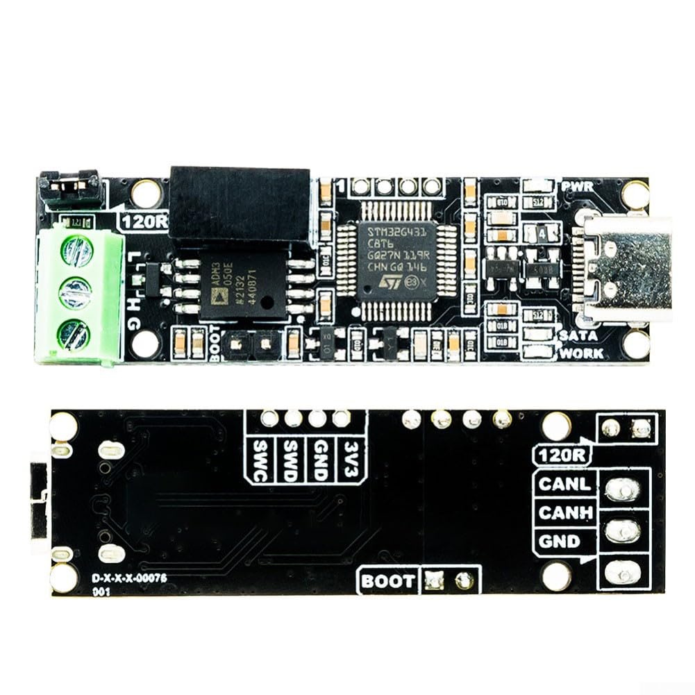 CANable V2.0 Pro USB CAN Analyzer Adapter mit High-Speed-Datenübertragung bis zu 5 m Baud und Isolierung für Motor und industrielle Nutzung (CANable V2.0 Pro)