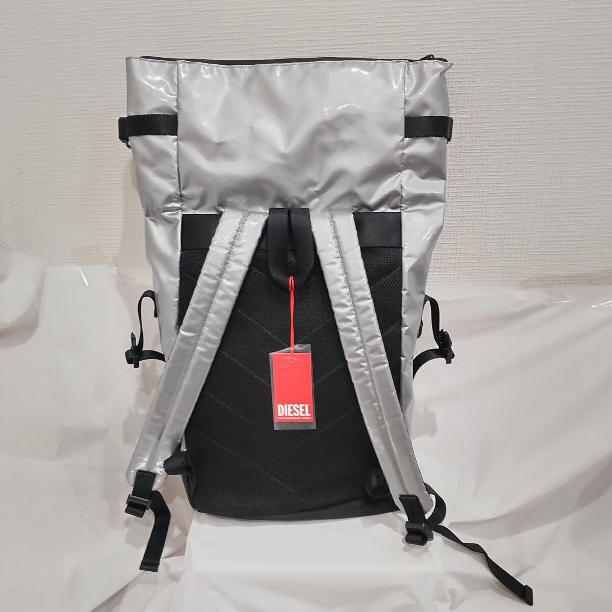 Amazon.co.jp: DIESEL ディーゼル リュック バックパック シルバー  