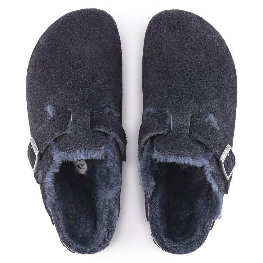 Image of Mocha Suede Boston Shearling by Birkenstock