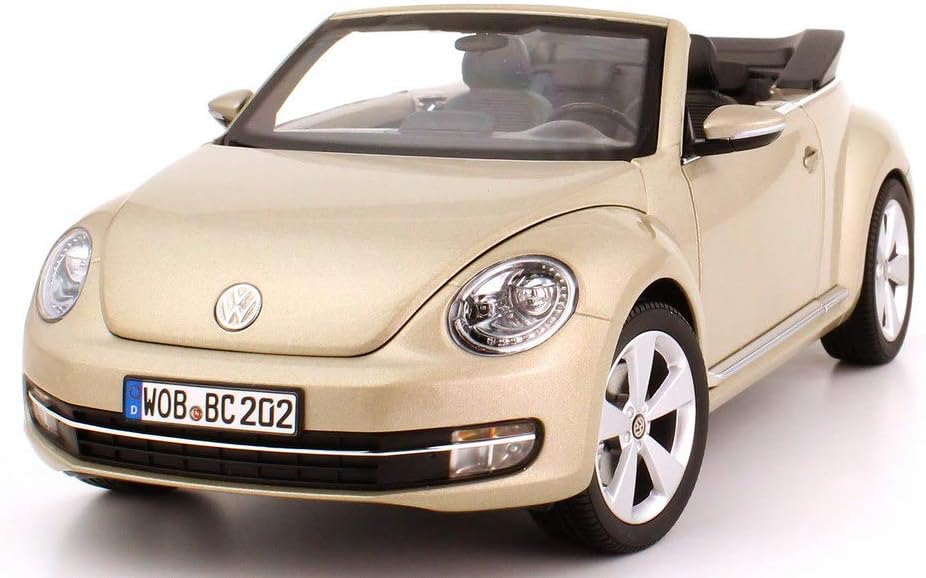 Volkswagen 5C3099302P7W Model Car Beetle Cabriolet 1:18, Moon Rock Silver Metallic