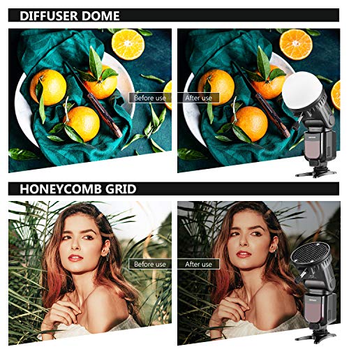 Image of NEEWER Flash Speedlite Accessories Kit with Magnetic Flash Bracket Adapter, Dome Diffuser, Grid, 4 Color Filters for NEEWER Q3 Strobe TT560 NW600 NW620 NW635II NW645II NW665 NW670 NW700 750II, NS-HC