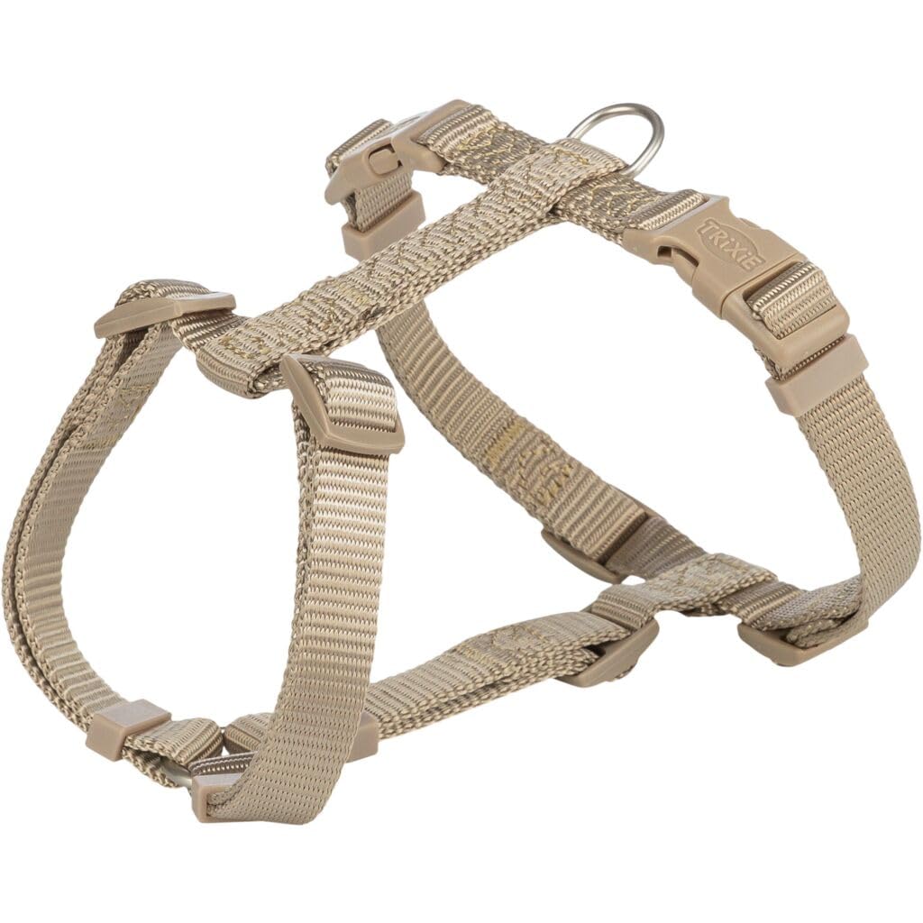 TRIXIE Arnés Premium, M–L, 52–75 cm/20 mm, Arena, para Perros