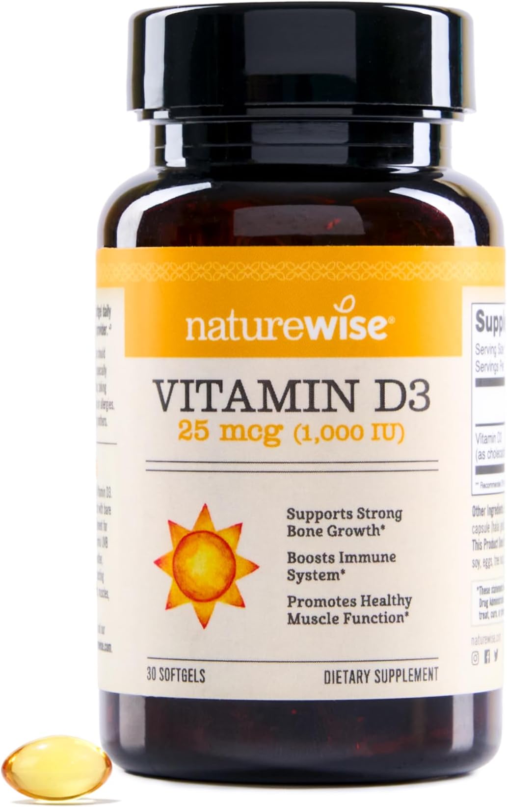 NatureWise Vitamin D3 1000IU (25 mcg)