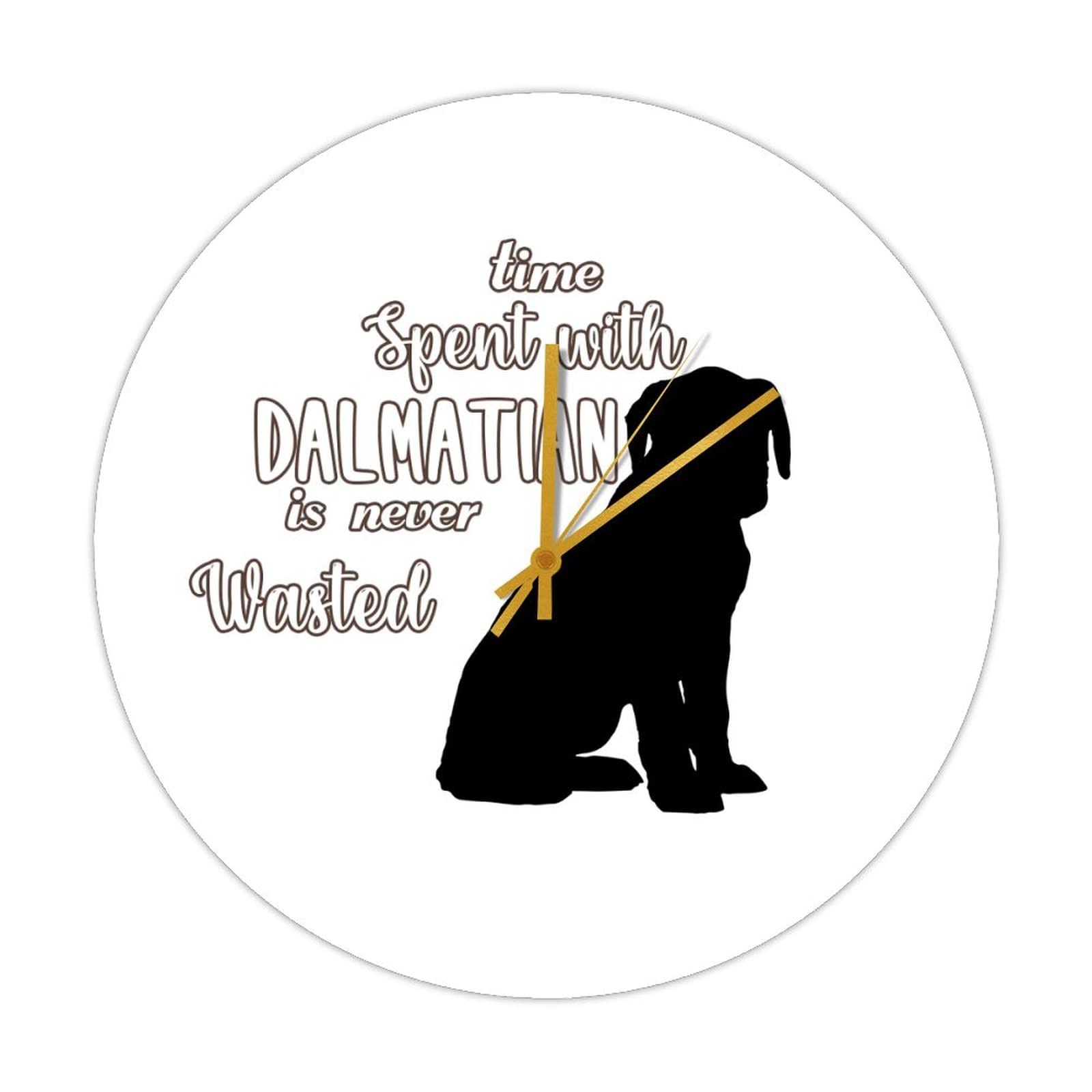 Horloge dalmatienne muette et silencieuse pour le confort d'une chambre a coucher