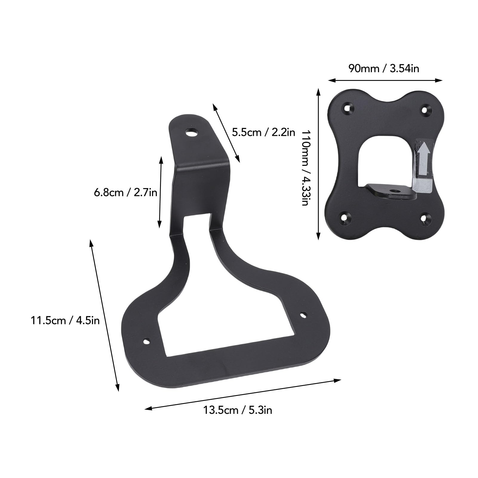 Supporti da Parete per Altoparlanti, Staffa Stabile e Girevole Salvaspazio con Tutte le Viti Necessarie per l'altoparlante Enchant (BLACK)