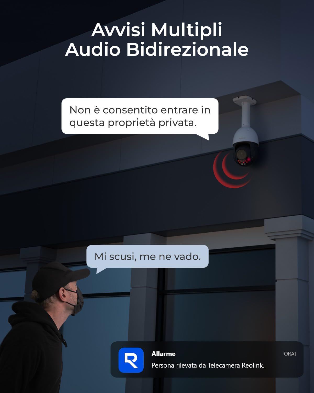 Reolink 4K PTZ Telecamera Esterno PoE, Zoom Ottico 3D 16X, RLC-823S2 | 360°/90° Pan & Tilt, Visione Notturna a Colori, Rilevamento di Uomo/Veicolo/Animale, Audio Bidirezionale, Supporta microSD