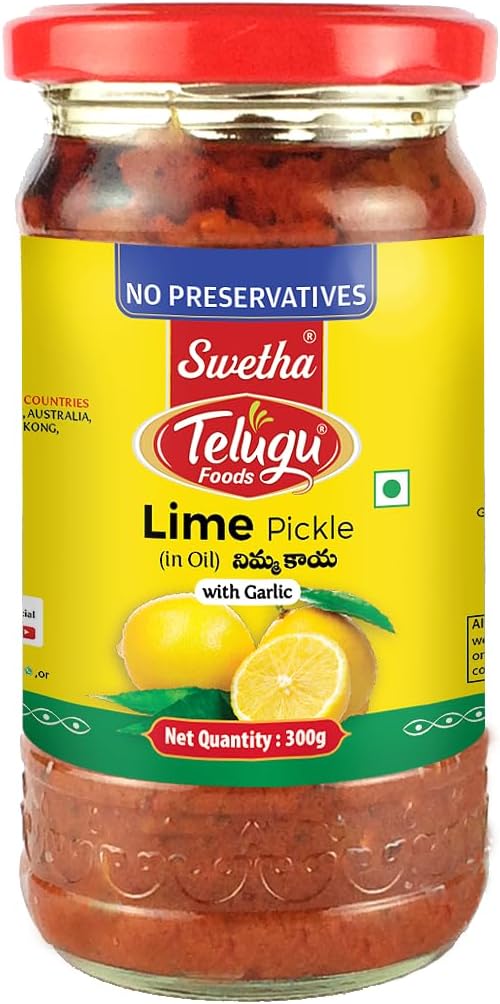 Swetha Telugu Foods Lime Pickle | 300gms
