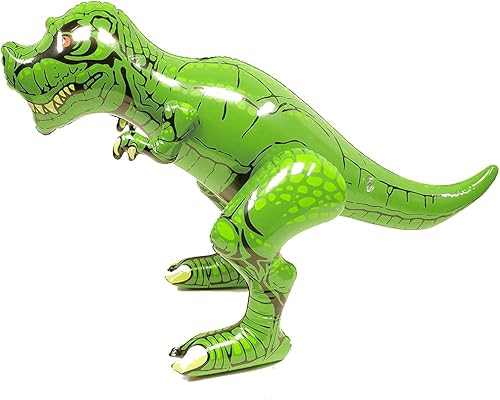 Miniatura 1 de Treasure Gurus - Flotador inflable de 24 pulgadas para piscina, dinosaurio, juguete inflable para piscina