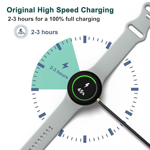Miniatura 5 de Meliya Cable de carga para cargador de Google Pixel Watch, cargador rápido magnético de repuesto USB tipo C compatible con el cable de carga de