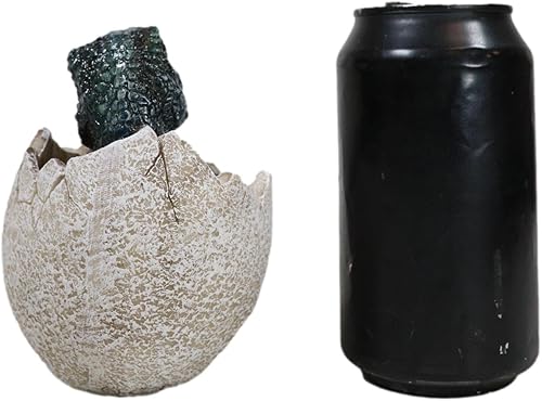 Miniatura 7 de Ebros Gift Jurassic Era Depredador Velociraptor en huevo Figura de dinosaurio Dino Hatchling Huevo Crucero Bebé Escultura coleccionable de animales