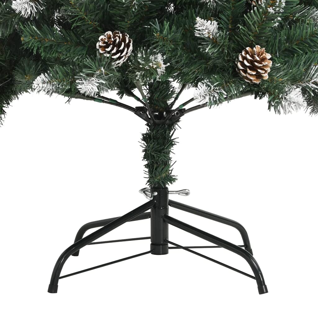 Albero Di Natale Con Luci,Albero Di Natale Foltoalbero Di Natale Artificiale Con Base Verde 150 Cm Pvc Adatto Per Ingresso, Festa, Cortile, Giardino, Hotel, Negozio