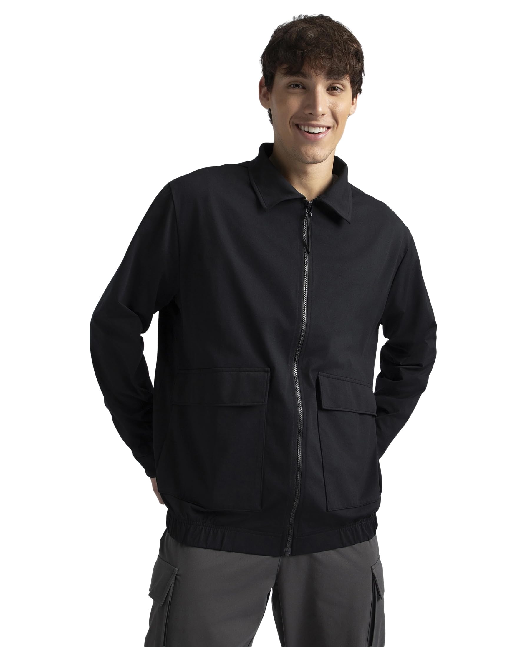 jockey Groove MZ17 Men Microfiber Fabric 4 Pocket Full Zip Closure Shacket-picture-42