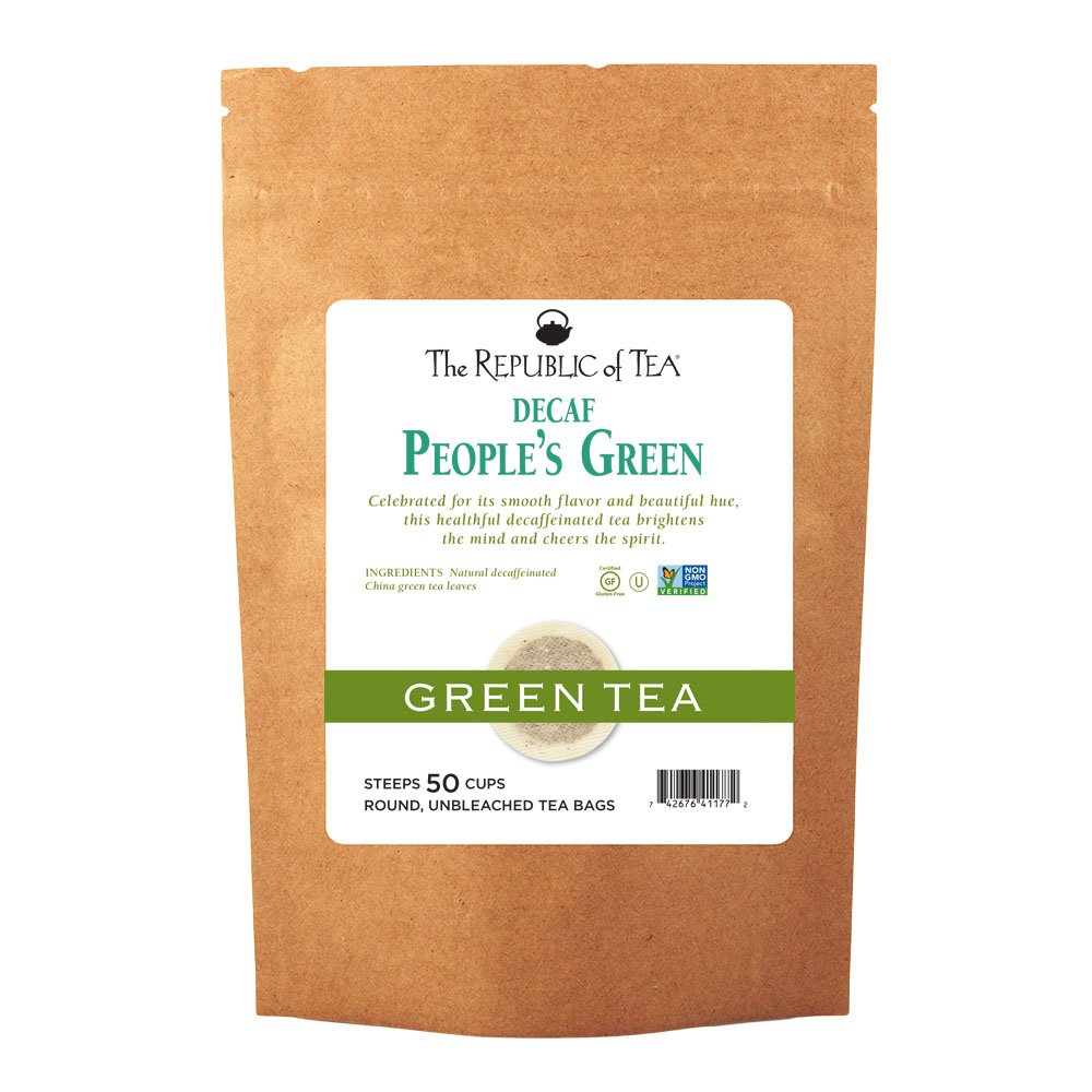 The Republic of Tea Decaf The People's Green Tea, 50 Tea Bags, Healthy Gourmet All-Natural Green Tea