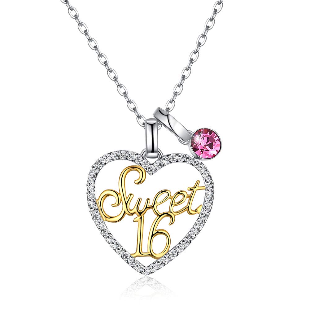 Collier en cristal chaîne de clavicule cœur argent pour le quotidien