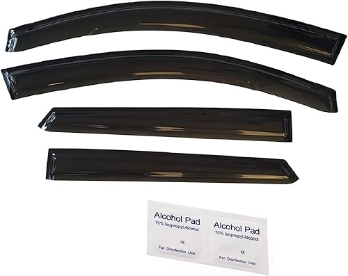 Miniatura 6 de Deflector de ventana lateral con cinta adhesiva 2016-2021 para Hyundai Tucson SEL Value Limited Sport Ultimate SE Smoke Tinted Rain Guard 2017 2018