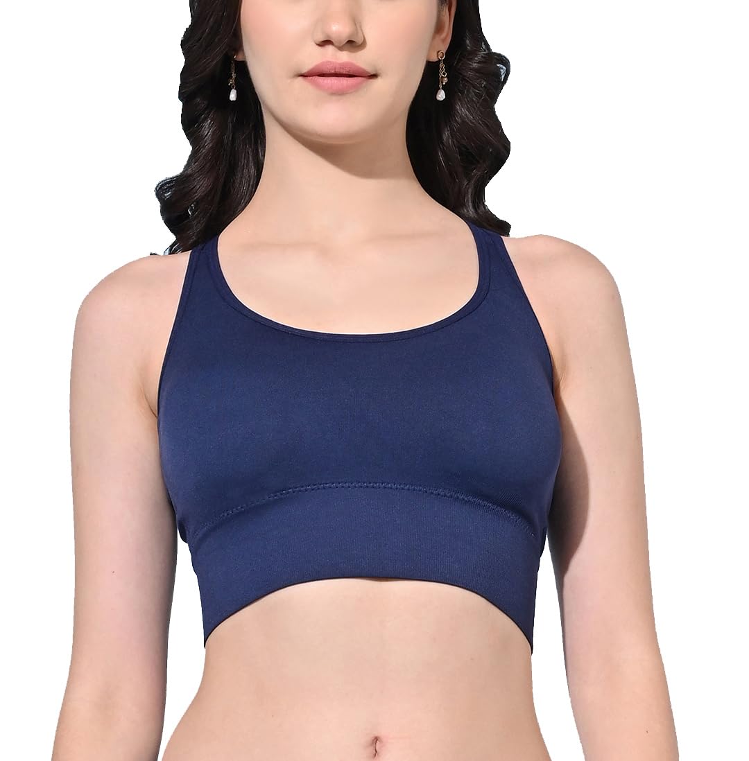 fims - fashion is my style Women Polyester & Elasten Padded Sports Bra for Workout Multicolor-picture-23