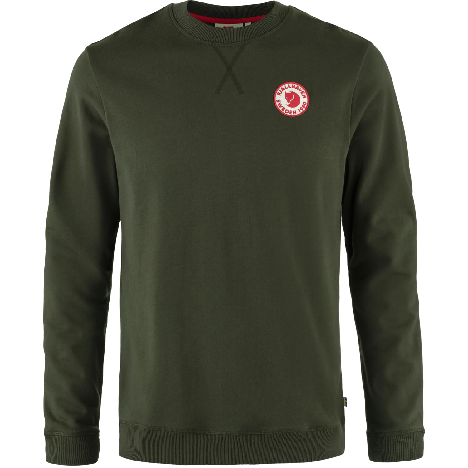 Fjällräven Men's 1960 Logo Badge Sweater, Deep Forest, M