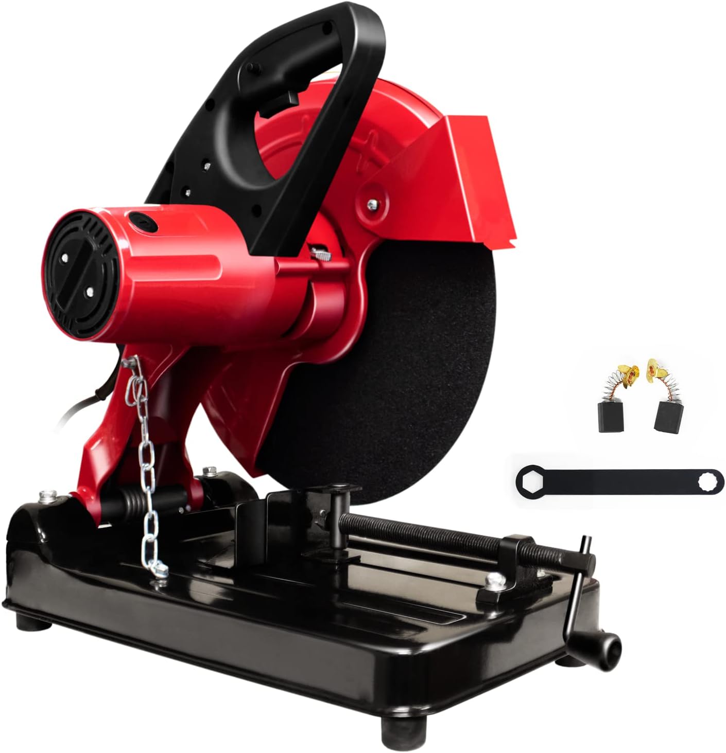 Toolman 14 Chop Saw, 15 Amp, 1 Cutoff Disc for metal, 2 Carbon Brushes, DB0355