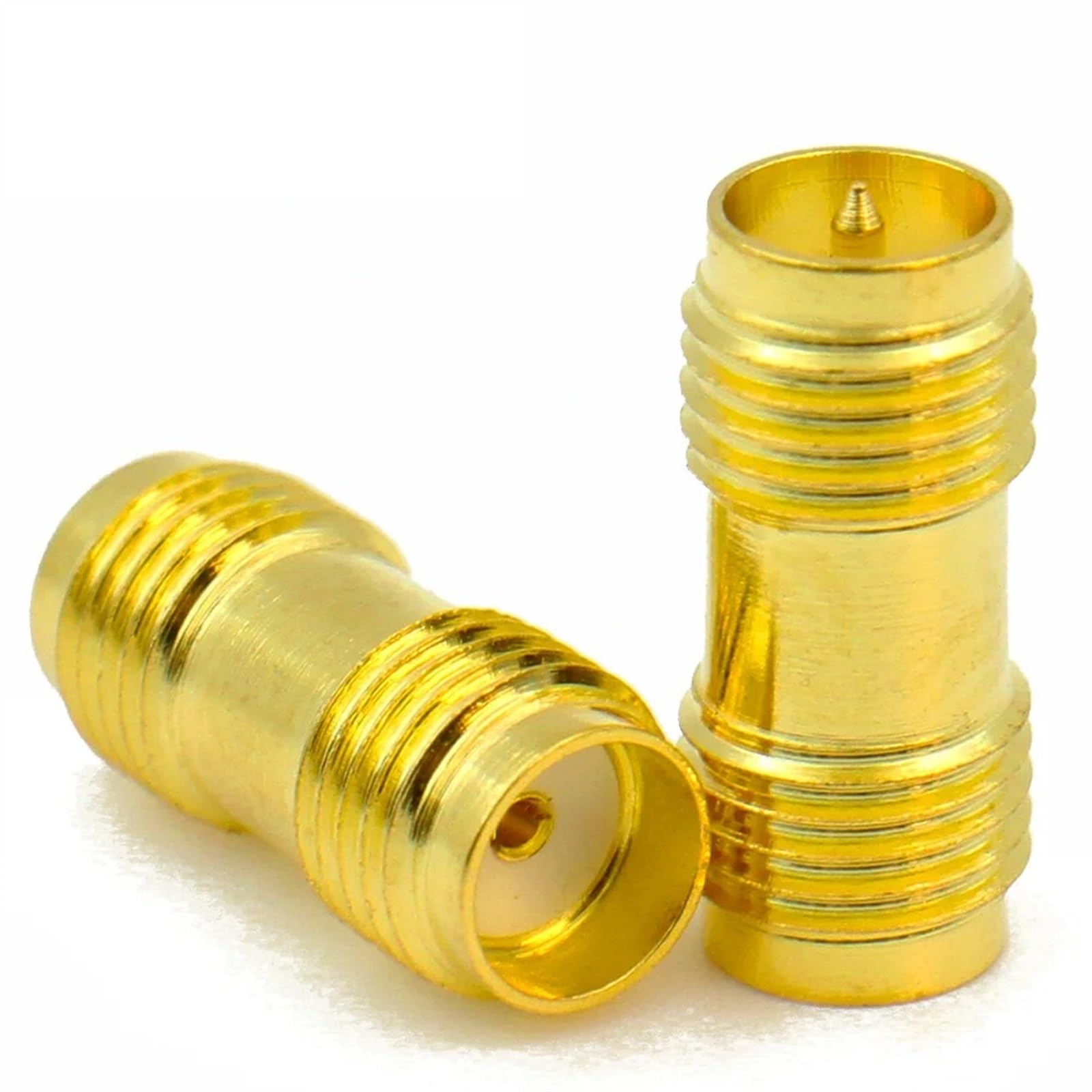 Conector adaptador SMA Hembra a RP-SMA Hembra para cable coaxial y antena de radio (5 piezas)