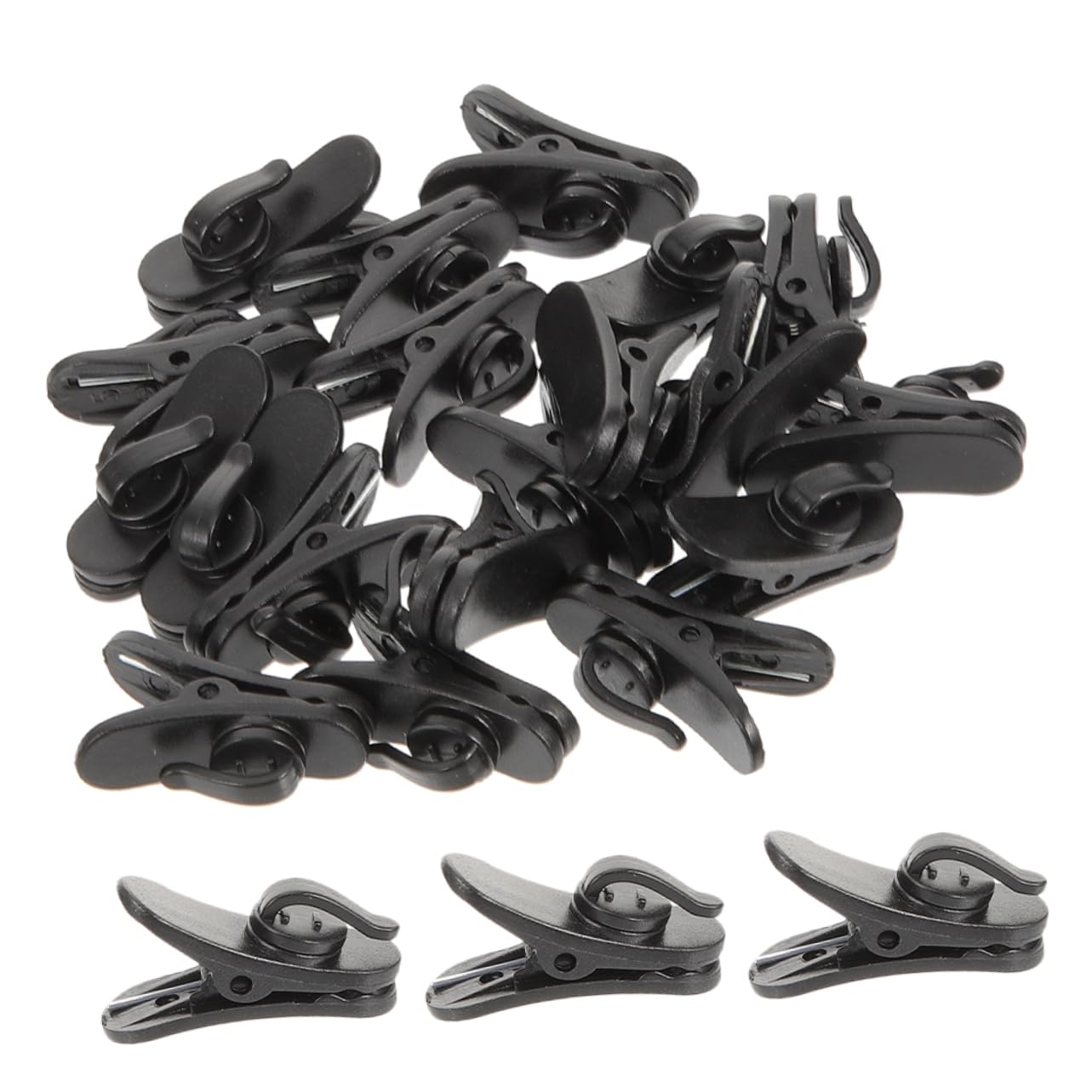 RORPOIR 200pcs Adjustable Earphone Wire Clamp for Secure Mic Positioning Versatile Headset Attachments for Earbuds and Lapel Microphones