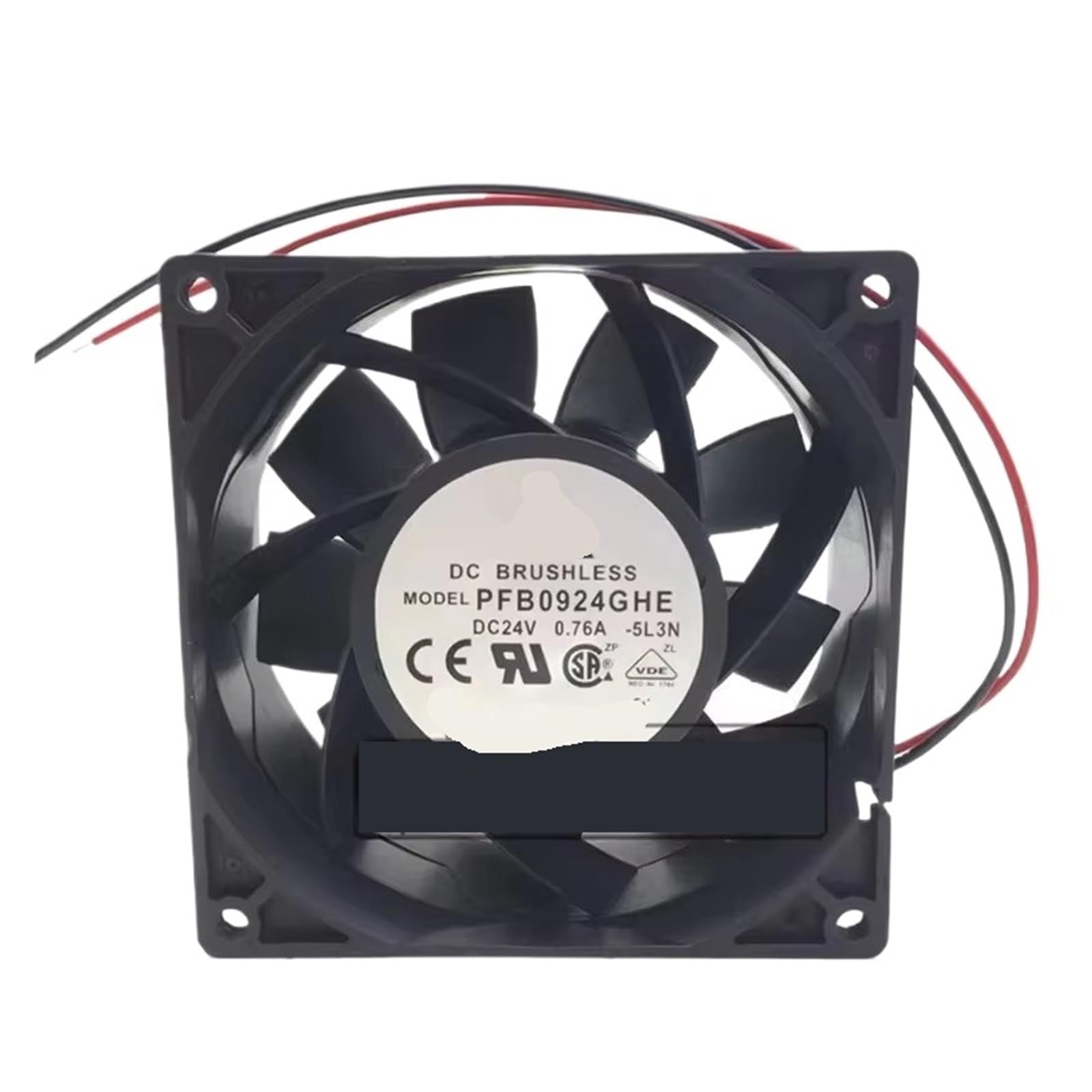 Fcarumiqp One Color Pfb0924ghe 24V 0.76A 9238 9Cm 2-Wire Cooling Fan