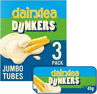 Dunkers Jumbo Tubes Cheese Snacks 3 Pack Multipack 123g (3 x 41g)