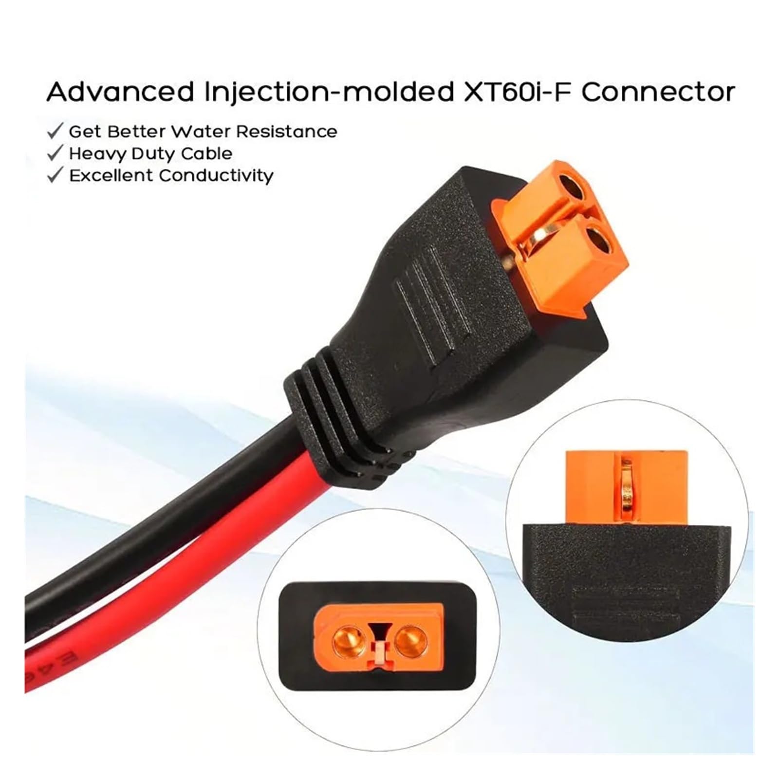 12AWG XT60i kabel do ładowania samochodu 12 V 24 V do EcoFlow do Delta River