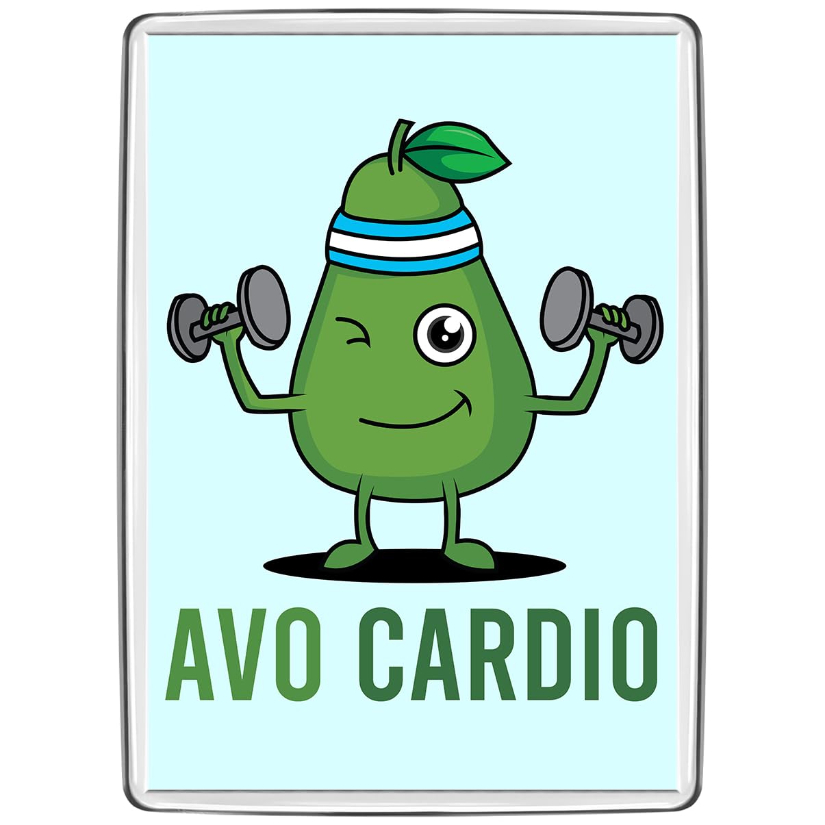 Pixly® Avo Cardio Fridge Magnet Large Jumbo Size Funny Joke Keepsake Novelty Refrigerator Magnets Gift