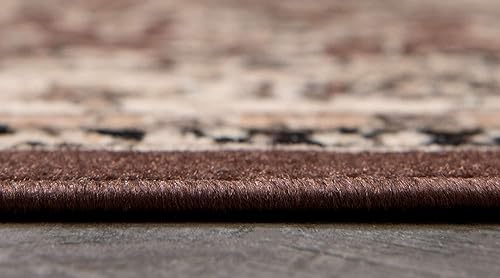 Miniatura 4 de Unique Loom Sialk Hill Collection - Alfombra de área - Washington (2 pies 2 pulgadas x 3 pies 1 pulgada, rectangular, marrónnegro)