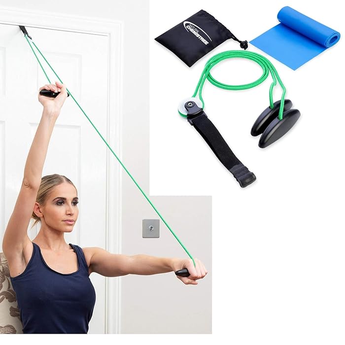 Buy NATURAL CHEMISTREE Shoulder Pulley + Latex Resistance Band Arm