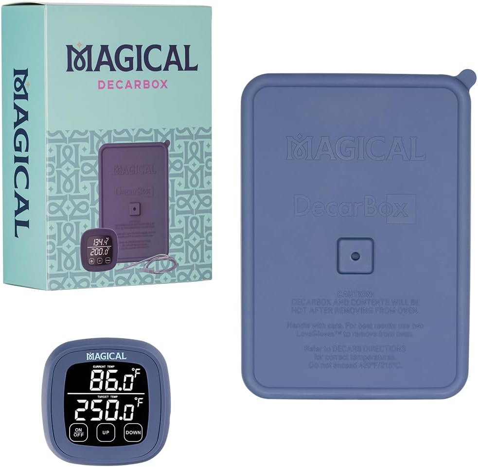 Magical Butter Machine Decarboxylator Silicone Decarboxylation Decarbox Kit with Digital Thermometer