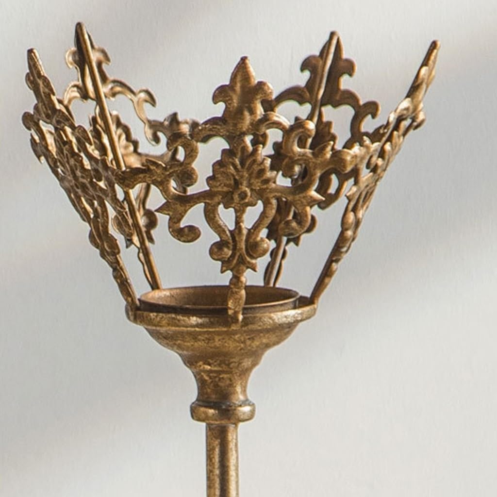 Decorative Candle Holders Metal Candelabra Candle Stand Candlestick for Wedding Dinning Party Home Decor(13x13x29cm)