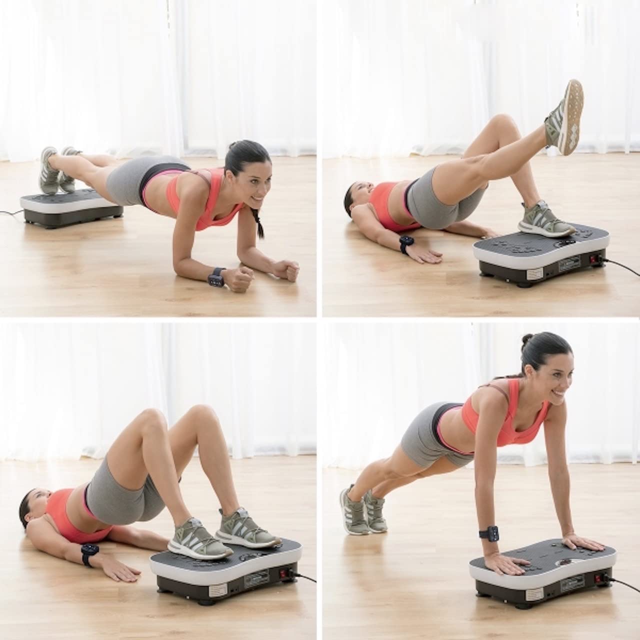 Pedana vibrante professionale per fitness Vibrazioni Piastra Macchina for allenamento, casa multifunzionale corpo macchina silenziosa vibrazioni pigro di agitazione, attrezzature for il fitness casa s