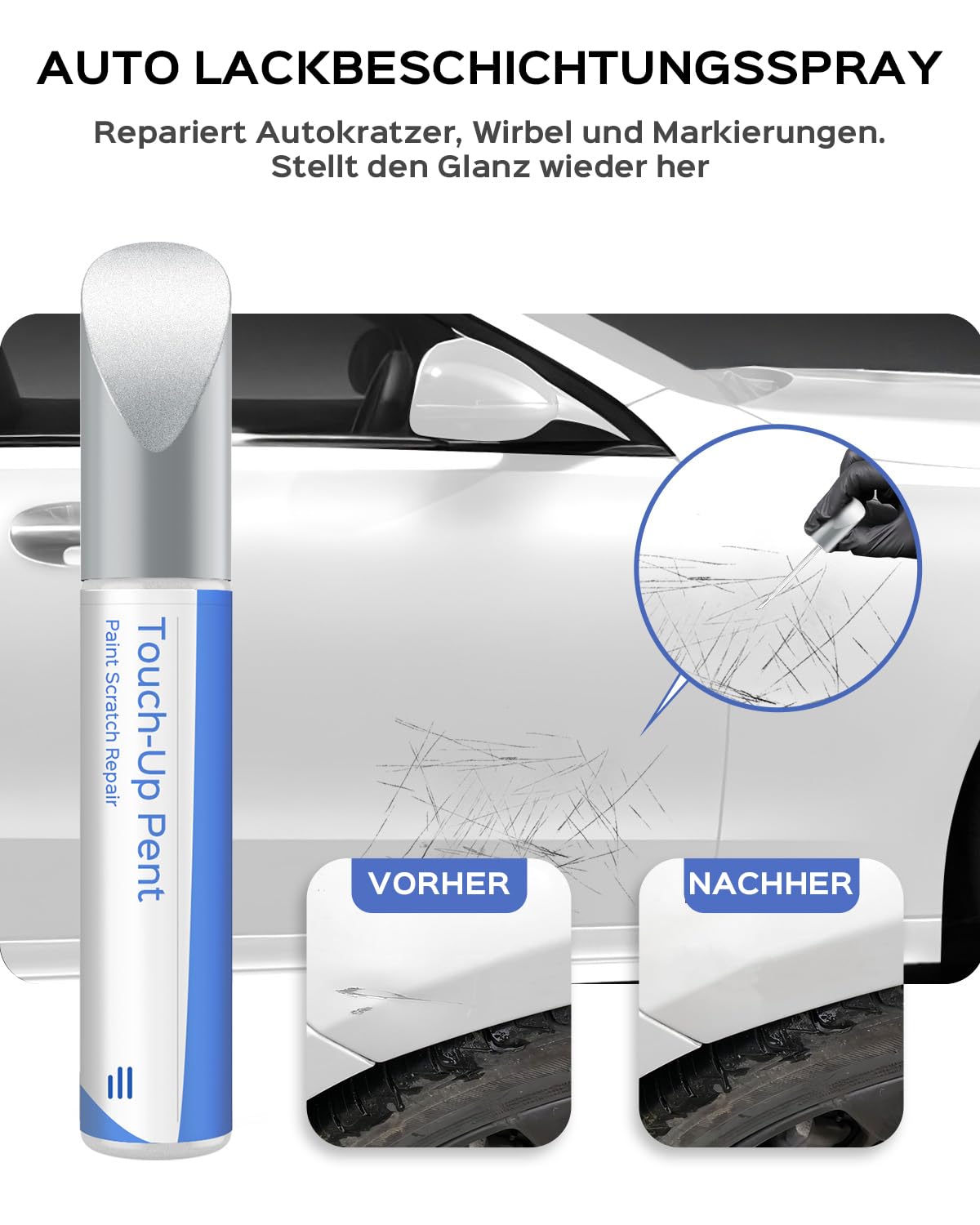 Polar White Touch Up Colour Mercedes-Benz A C E G M GL GLA GLB GLC GLE GLK CLA CLS SL SLK AMG GT