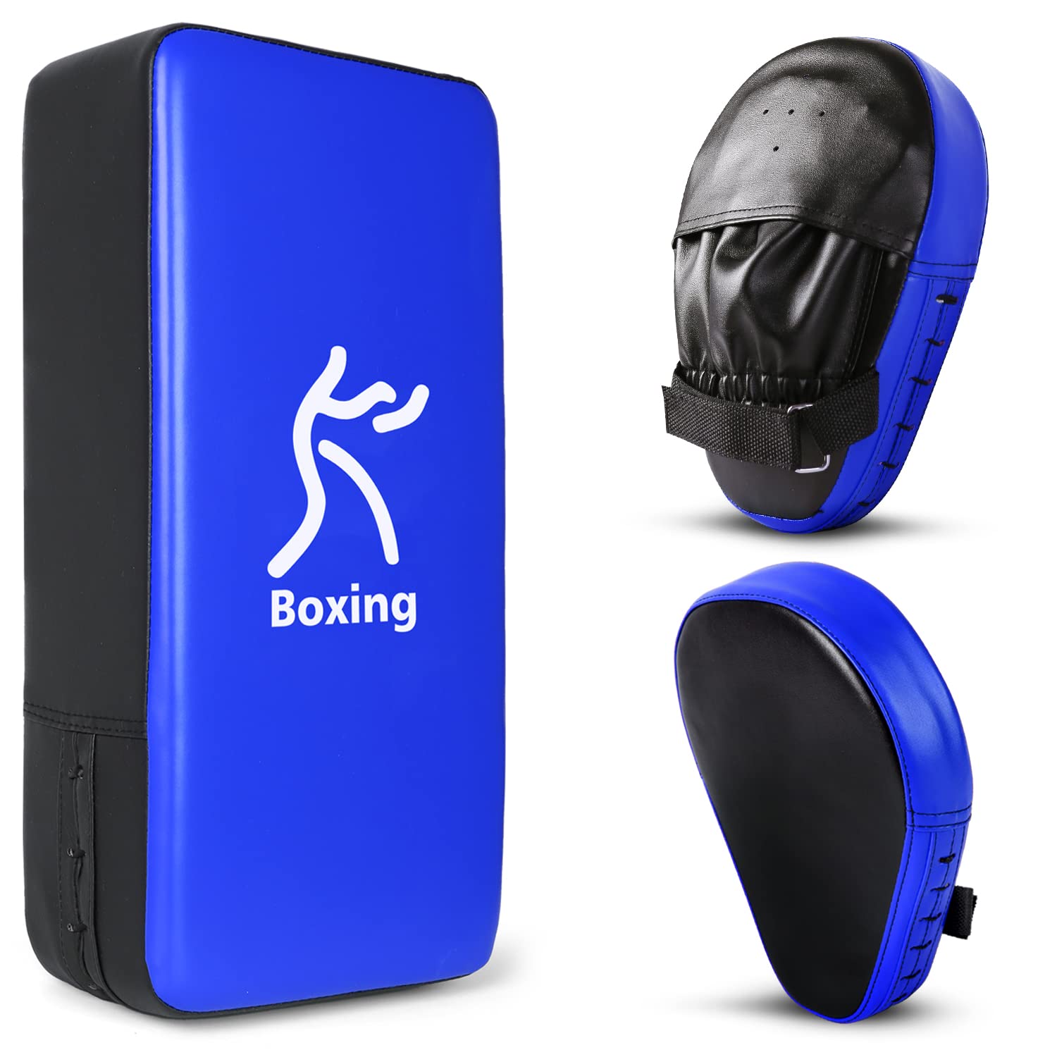 Odoland Pugilato Kit 2 in 1 per Bambini e Adulti, Pad da Boxe, Colpitori Boxe, Focus Pads Boxing, Pao Pads Set per Kickboxing, Karate, Taewondo, Muay Thai, MMA Training