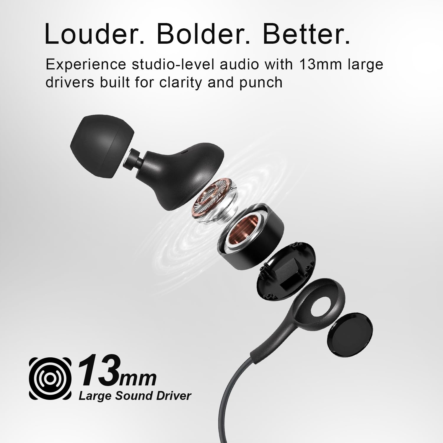 HAMMER Wired Earphones - Clear Sound & Mic -4 HAMMER Wired Earphones - Clear Sound & Mic -4