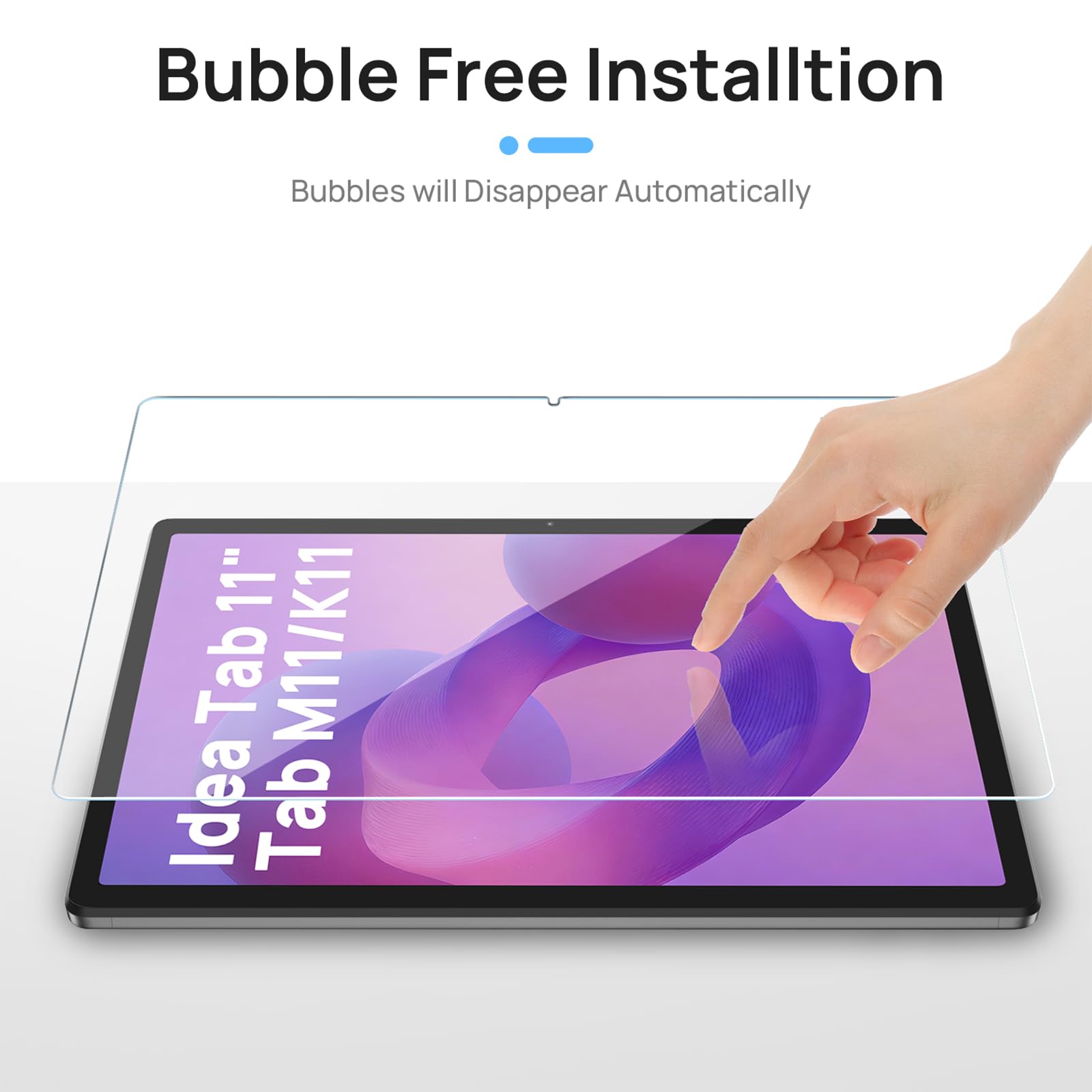 Pellicola Protettiva per Lenovo Tab M11 K11 Idea Tab 11 Pollici Xiaoxin Pad 11 Vetro Temperato 2 Pezzi