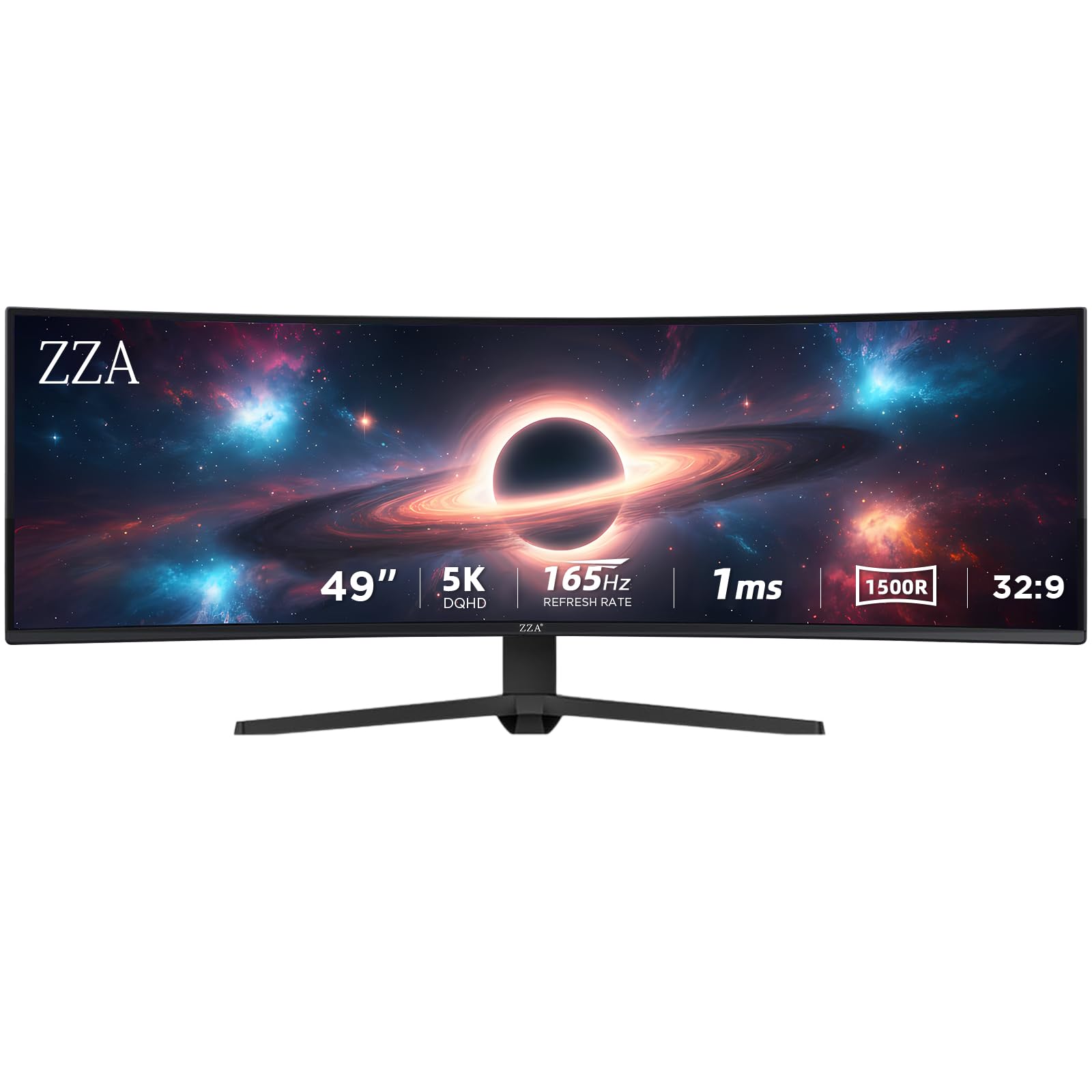 49 Inch Ultrawide Curved Gaming Monitor Dual QHD 5120 1440 32 9 165Hz 1ms HDR G-Sync FreeSync Compatible