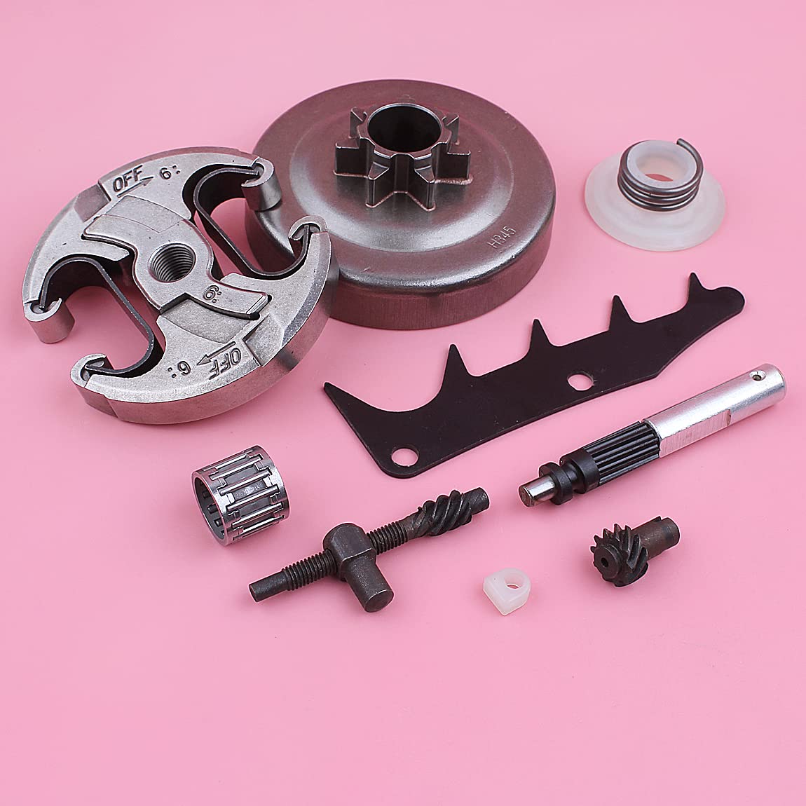 Tamburo Frizione .325 7T Adatto for tendicatena 445 450 Kit ingranaggio a Vite Senza fine for Motosega Ricambi 578097901 503905901