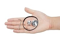 Vista 6 de Juego de 2 piezas 2GT Polea de distribución de aluminio 20 y 36 dientes 5 mm de orificio Rueda sincrónica con 2 piezas Longitud de 200 mm, ancho