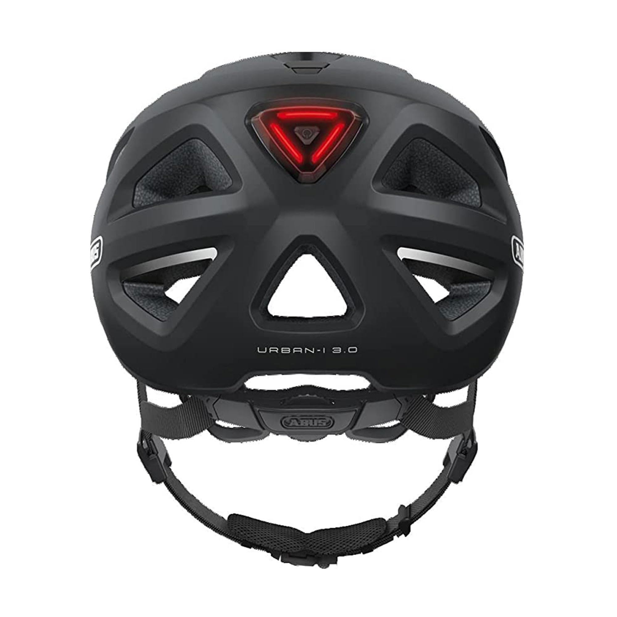 ABUS Kask miejski Urban-I 3.0 – kask rowerowy z tylnym światłem, daszkiem i zapięciem magnetycznym – dla kobiet i mężczyzn