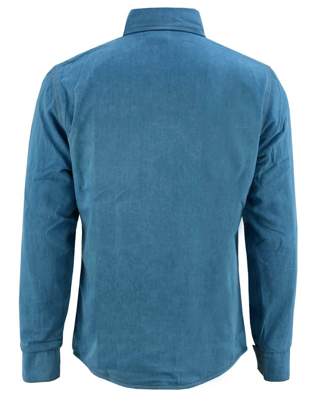 BULLDT Motorradhemd Jeanshemd Motorradjacke herren Futter aus kevlar aramid mit geprüfte Protektoren rutsch brandfest motorrad biker hemd denim
