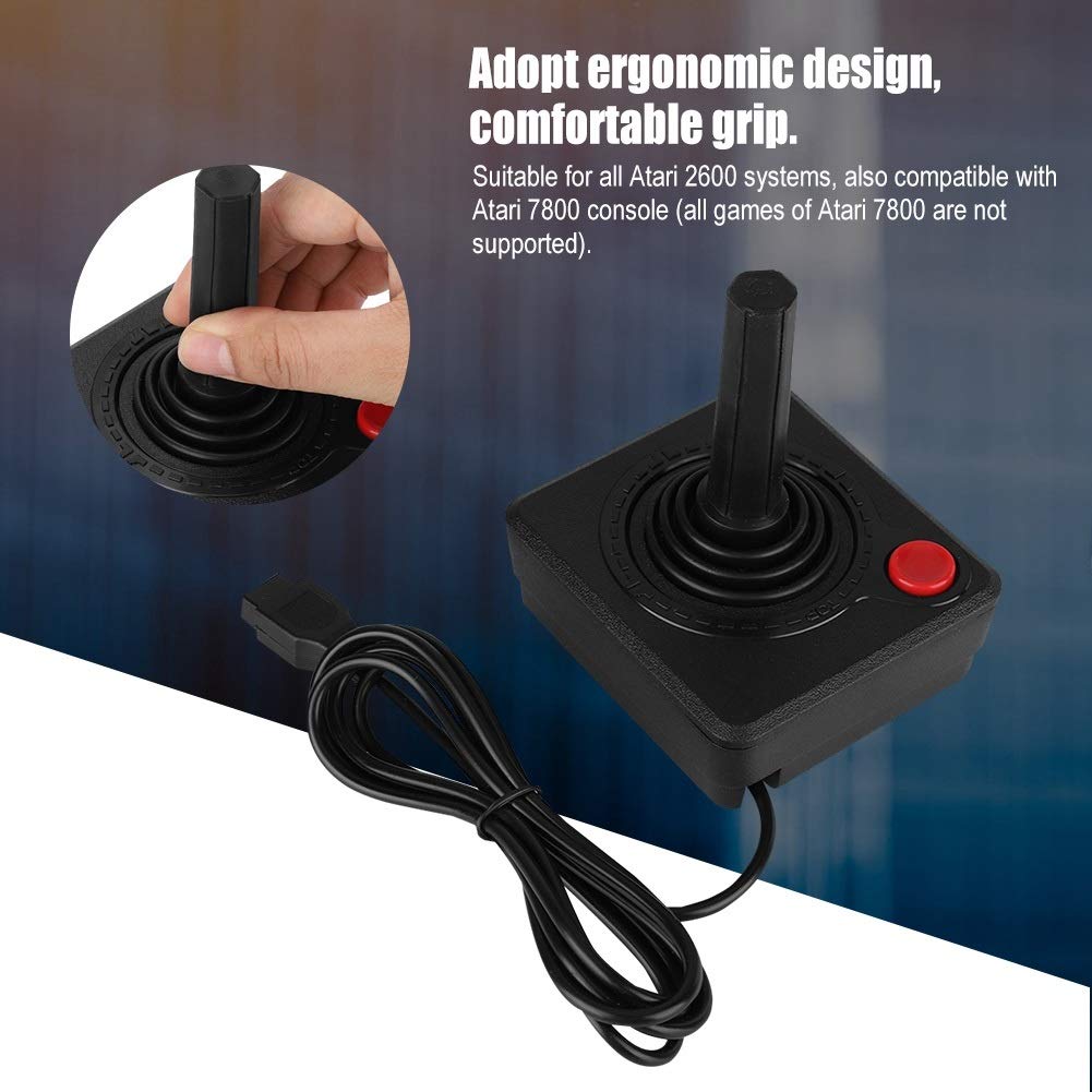 Delaman Controlador de Joystick 3D, Retro Classic Control de Juegos Analógico 3D para Atari 2600
