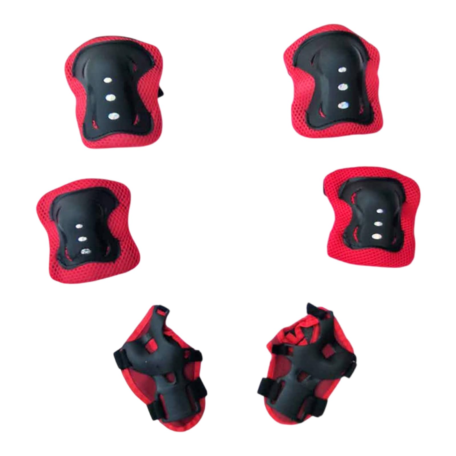 Lot de 7 équipements de protection pour enfant 3-16 ans genouillères coudières protège-poignets scooter patinage