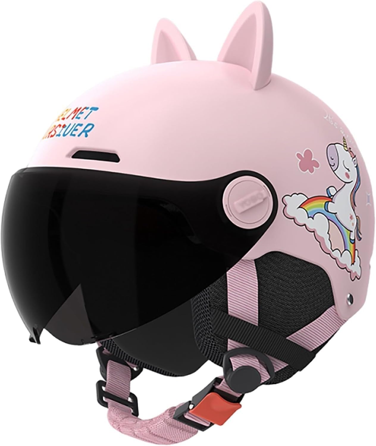 Casco da Moto per Bambini da 2 A 14 Anni, Omologato DOT/ECE per Ragazzi E Ragazze, per Moto da Cross, Scooter Elettrico, Quattro Ruote, Ciclomotore, ATV G,48-56CM