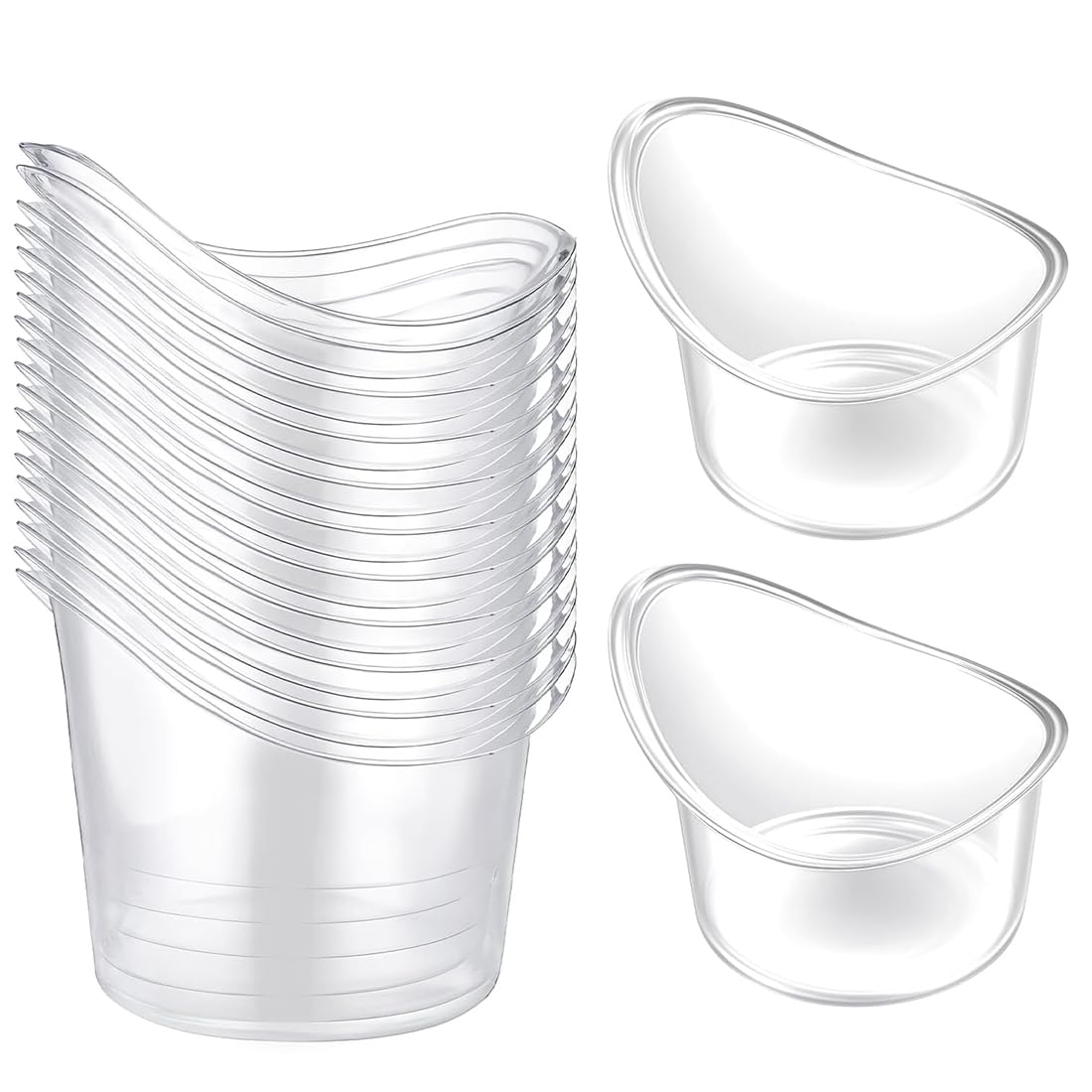Lavaggio Oculare, Bagno Oculare, Lavaocchi, 20 Pezzi Strumento per Cura Occhi, Igienico Sterile, Portatile, Oculi Lavaggio, Pour Nettoyage Cura Occhi