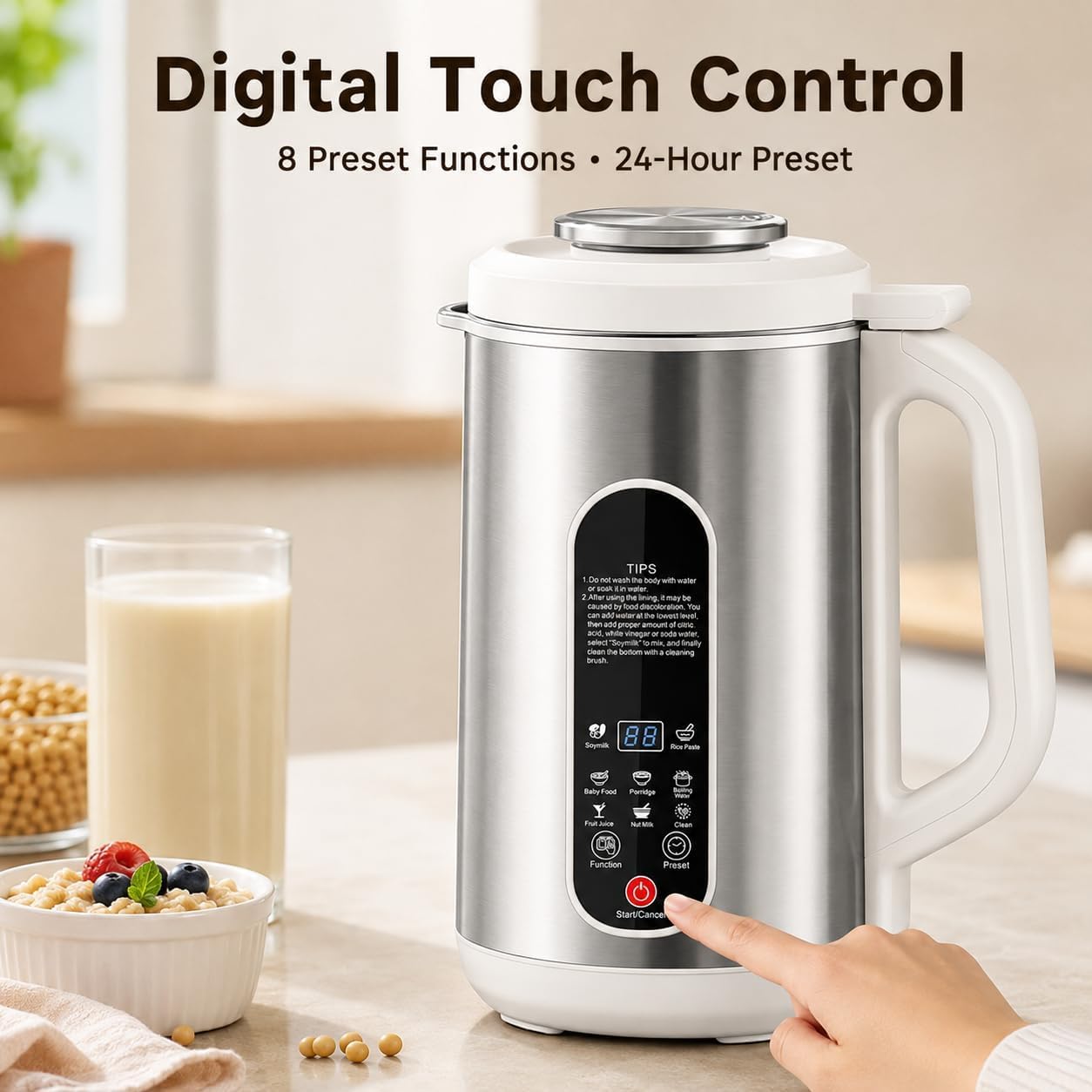 Macchina automatica per il latte di soia 1,2 l, macchina per il latte