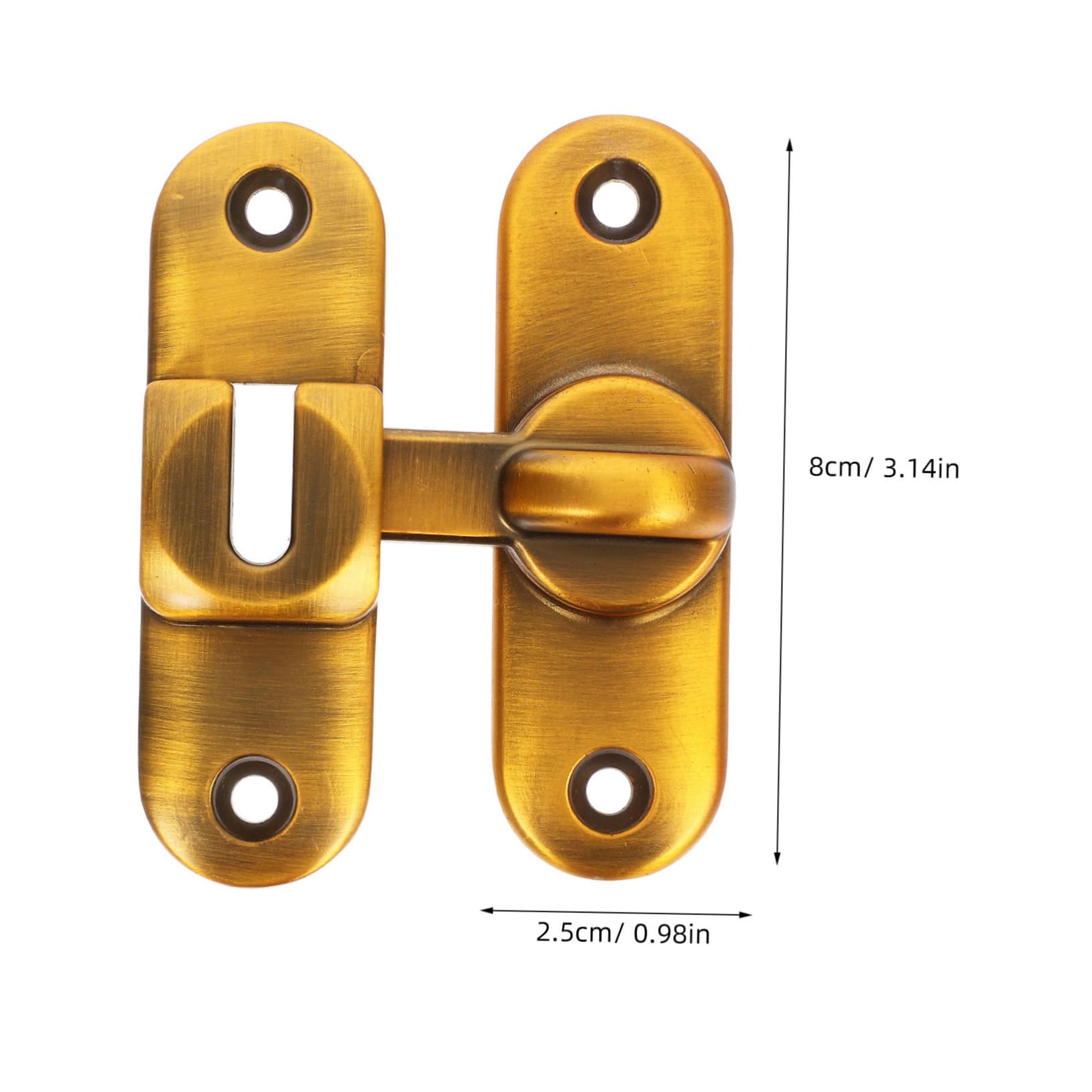 Artibetter 2sets Serratura Scorrevole Per Porta Chiusura Acciaio Inossidabile Per Porte Battente Facile Installazione e Design Moderno Sicurezza Per Ambienti Domestici e Commerciali