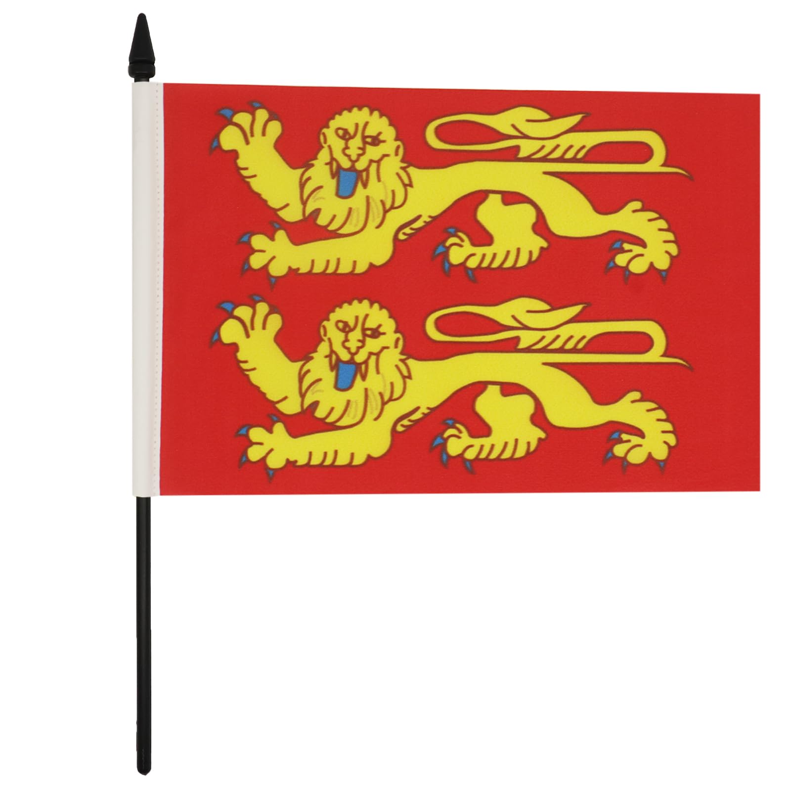 AZ FLAG Lower Normandy Table Flag 5'' x 8'', French region of Basse-Normandie Office Decoration 100% Polyester 21 x 14 cm - Image 3